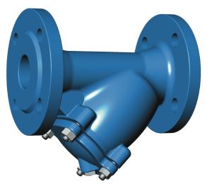 Tecofi F3240 Фланцевый сетчатый чугунный фильтр.